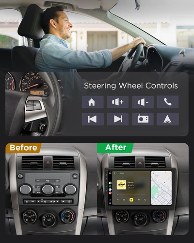 CAM+OBD+DVR+10.1" ANDROID 13 DOUBLE 2 DIN CAR STEREO RADIO Navigation CarPlay FM - Picture 8 of 19