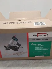 Plastic caps for EZ fastener nailer