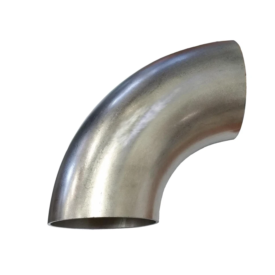 90° Edelstahl Bogen 76mm kurz BA3 V2A 3 Zoll Rohrbogen Schweißbogen Abgasbogen - Bild 1 von 1