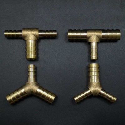 Raccordo A T In Ottone Per Tubo - Barbed Hose Joiner Y-piece Riduttore - Connettore Per Tubi