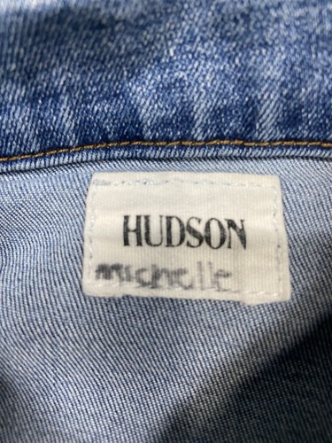 Hudson Jean Jacket Black Knit Sleeves Girls Size M - Picture 3 of 10