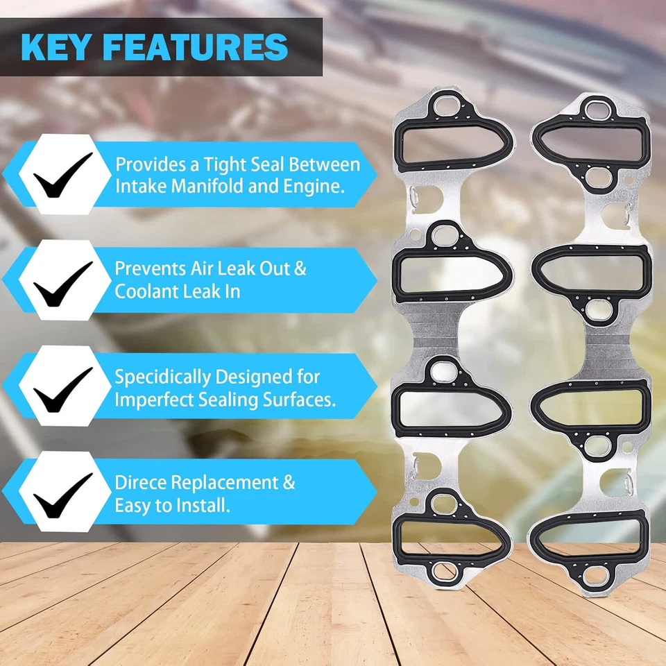 Fel-Pro Intake Manifold Gasket Set 89060413 For Chevrolet LS 5.3L 4.8L 6.0L 6.2  - Image 3 of 4