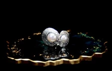 Israel Designer Hagit Gorali 925 Silver ring with Pearls