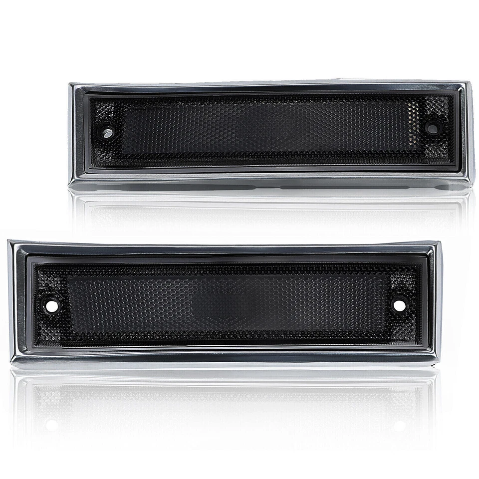Luz marcadora lateral de humo nueva apta para camioneta Chevy GMC C/K 10 81-91 Suburban Blazer Foto 2 de 4