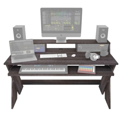 Glorious Sound Desk Pro Walnut Professional Music Studio Workstation idjnow