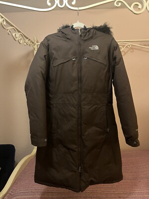The North Face Full Length Brown Hyvent Down Fill Parka Women's Size Medium