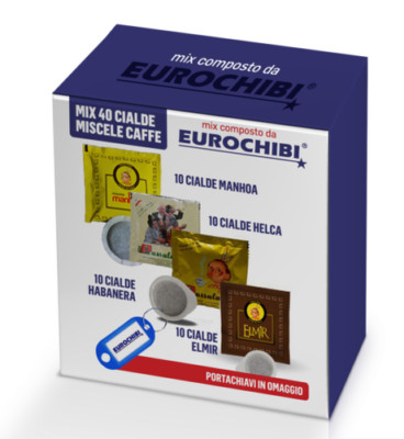 MIX 40 PADS KAFFEE PASSALACQUA - 10 MANHOA - 10 HELCA - 10 HABANERA - 10 ELMIR