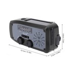 AM FM NOAA Portable Weather Radio Lightweight ABS Solar Hand Crank Emergency