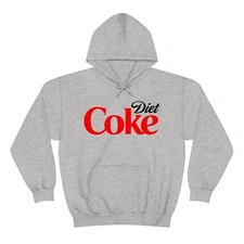 DIET COKE Soda Soft Drink Men's Grey Size S to 3XL