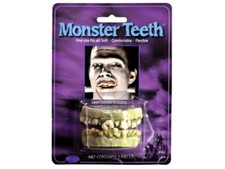Monster Teeth Zombie Halloween Costume Prop Scary Decor Party Accessory Undead