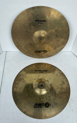 CONCERT USED Zildjian Planet Z Hi-hat Cymbals 13'' Pair RAINBOW KITTEN SURPRISE