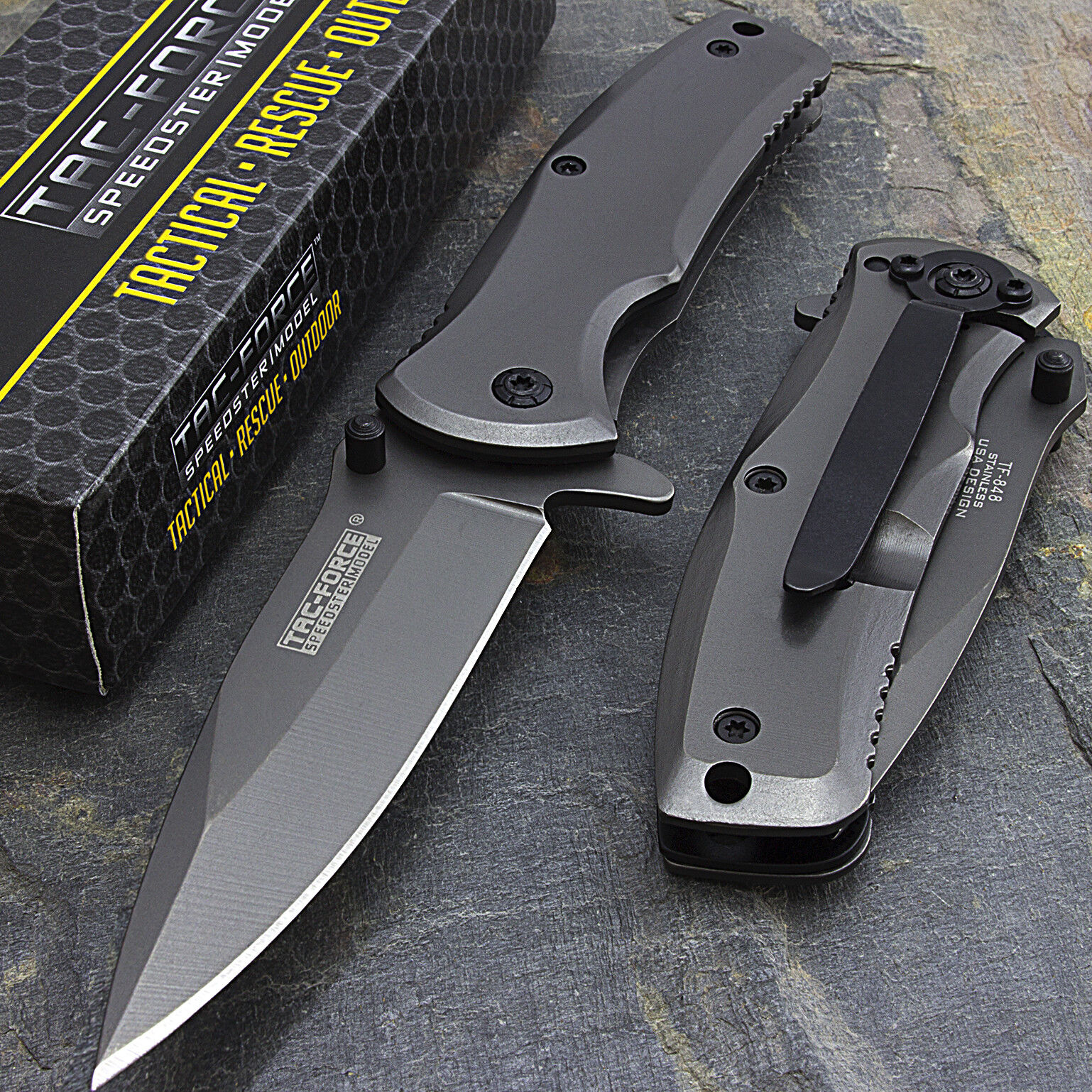 6.25 TAC FORCE TITANIUM SPRING ASSISTED FOLDING POCKET KNIFE Blade Open  Assist - International Society of Hypertension