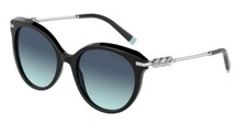 NWT TIFFANY Co Sunglasses TF4189B 80019S BLACK W/ AZURE GRADIENT BLUE 55mm