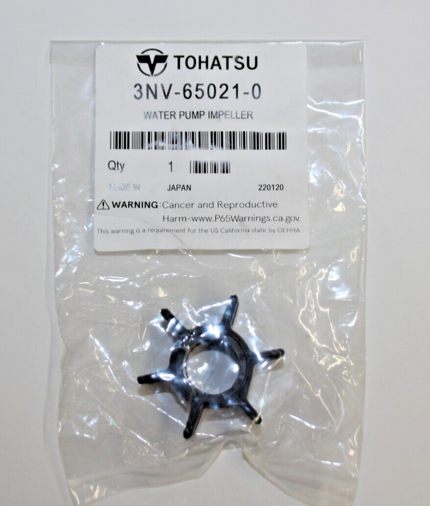 2018 - 2022 Tohatsu MFS 25 30 C - D Water Pump Impeller 3NV650210M