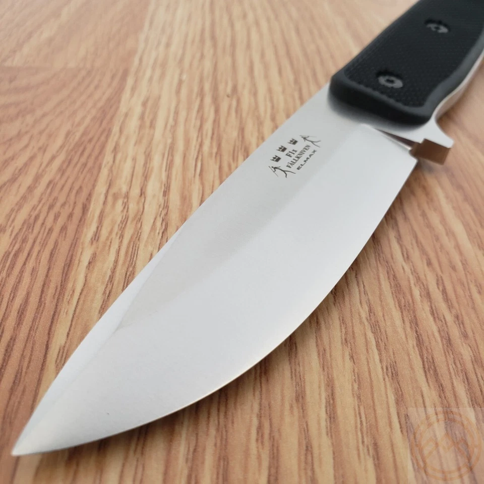 Faca fixa Fallkniven F1 Survival 4" lâmina de aço Elmax cabo Thermorun preto - Imagem 4 de 4