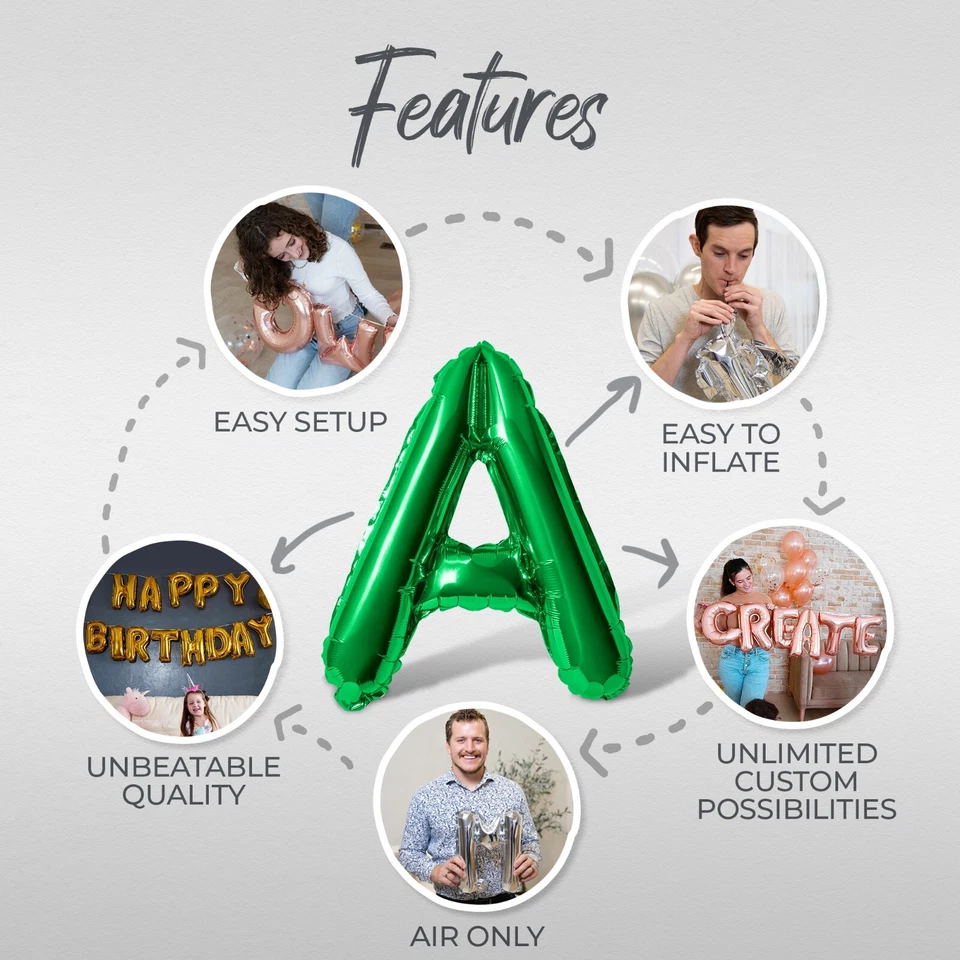 Banner Globo Letra SANTA BABY - Opción 10 Colores - Decoraciones Fiesta Navidad Foto 3 de 4