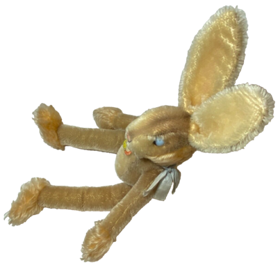 Vintage STEIFF Bunny Rabbit LULAC Blue Glass Eyes, Tag Button