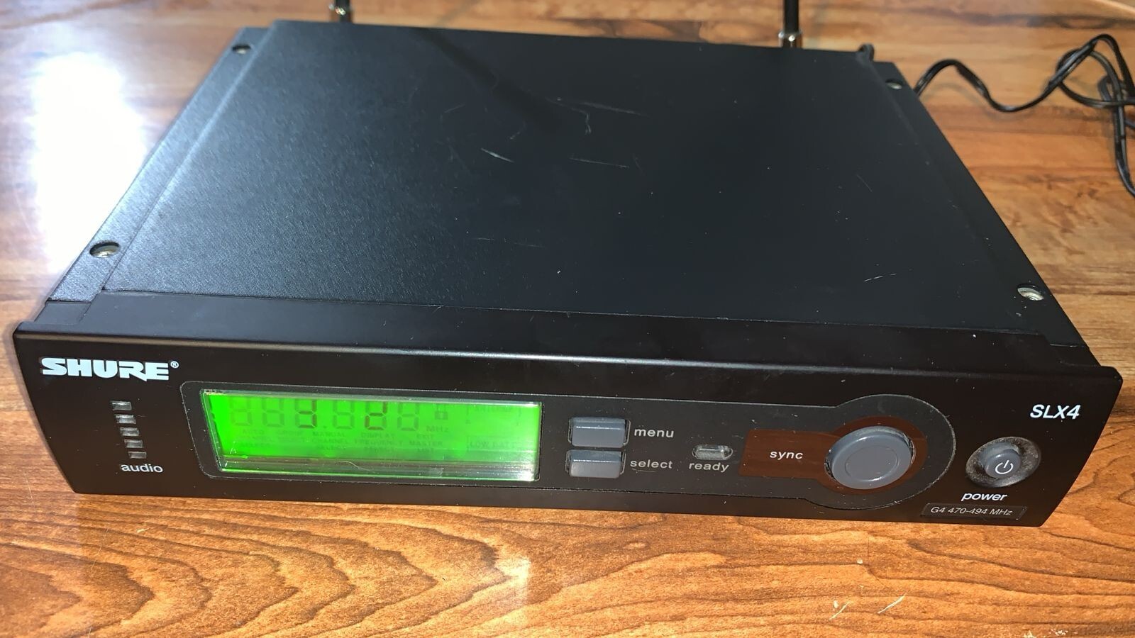 Shure SLX4G4 470494MHz Wireless Microphone Receiver w/Power Supply eBay