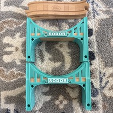 Two 2 Sodor 2017 Mattel Thomas Friends Engine Limited Wooden Train Bridges
