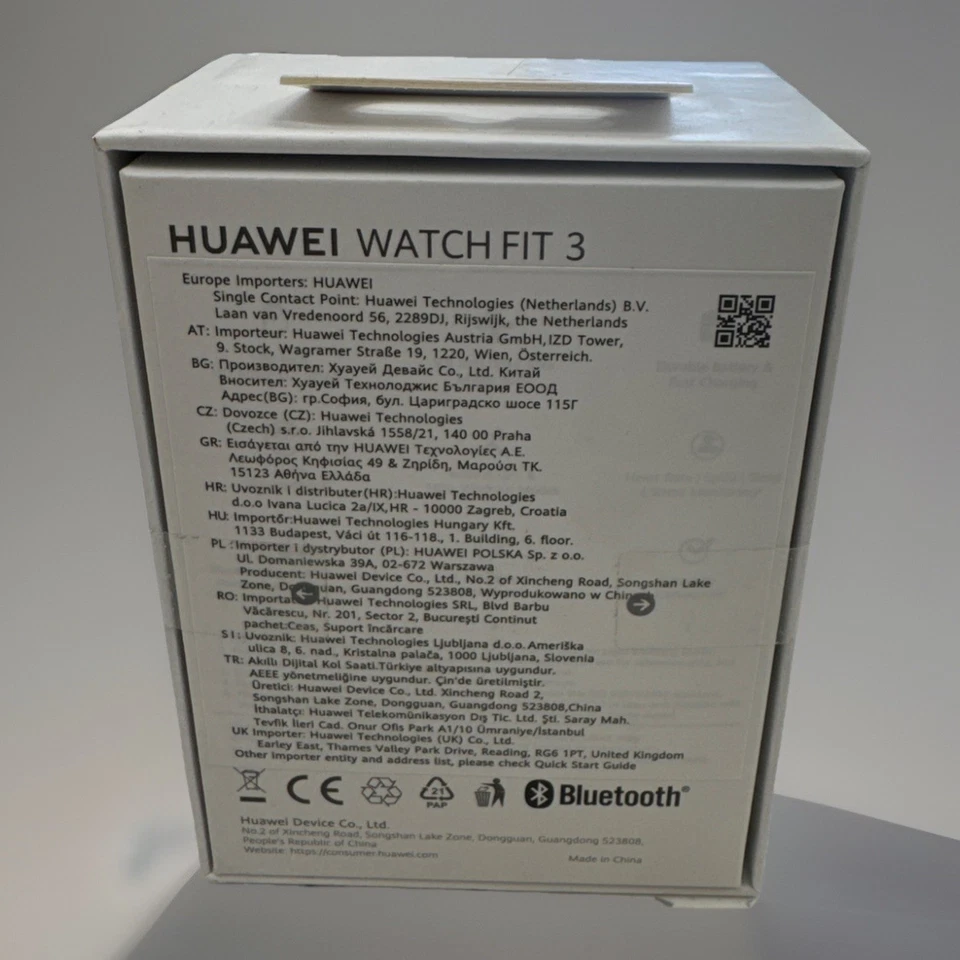 Huawei WATCH Fit 3 (1.82") AMOLED Digital Touchscreen Smart Watch - BLACK - Image 2 of 3