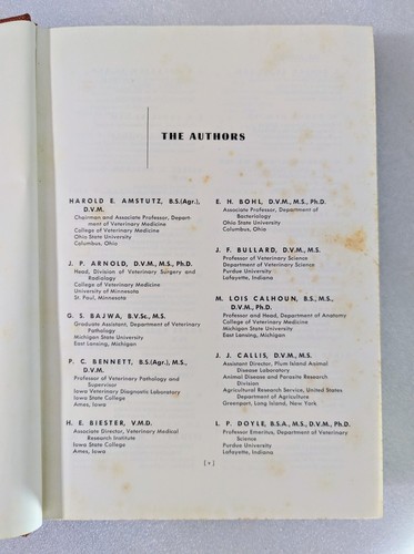 Diseases Of Swine 1958 Howard W Dunne Veterinary Medicine Animal Husbandry Refer - Picture 11 of 12