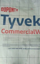 Tyvek Commercialwrap -10FT Wide Roll -Order needed Length (Per Foot) By Quantity