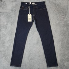 Todd Snyder Jeans Mens 30x32 Dark Wash Slim Fit Indigo Rinse Wash Stretch NWT