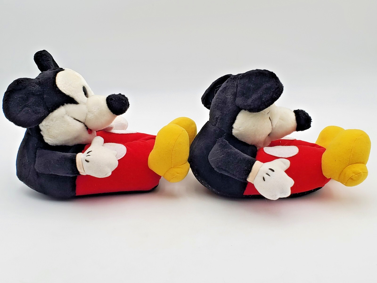 Vintage 1996 Walt Disney Mickey Mouse Plush House Slippers Size Ladies Small 5-6 image 3