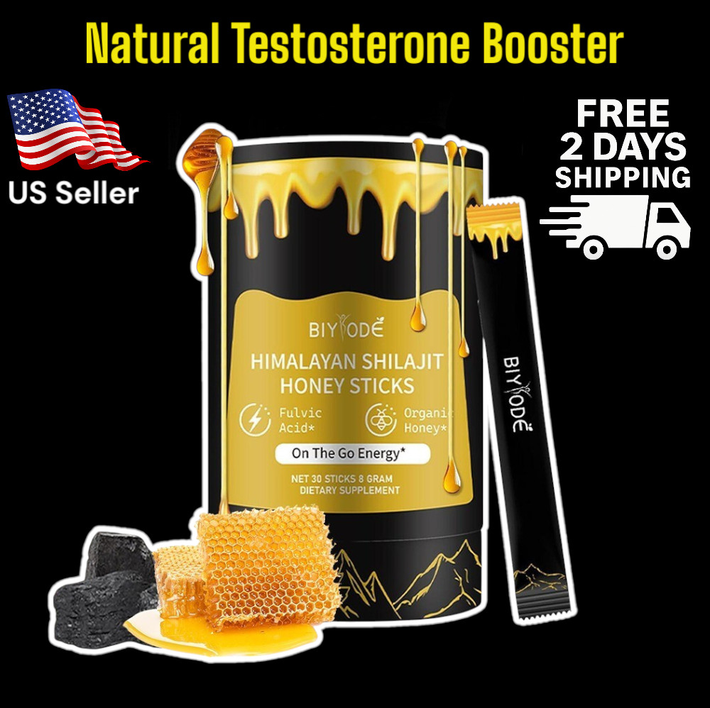 NEW!! Pure Himalayan Shilajit Sticks with Organic Honey, Naturally Sweeter