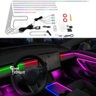 For Tesla Model 3 17-23 Symphony Ambient Light LED Atmosphere Acrylic Strip RGB