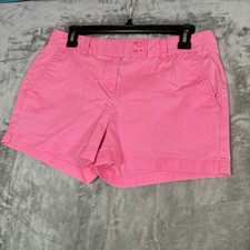 Vineyard Vines Stretch Chino Shorts Pink Micro Double Button Women  s Size 4