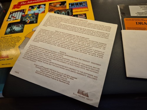 DRAGON'S LAIR 1 e 2 GAME X COMMODORE 64 SU FLOPPY DISK BOX ORIGINALE C64 - Afbeelding 9 van 11
