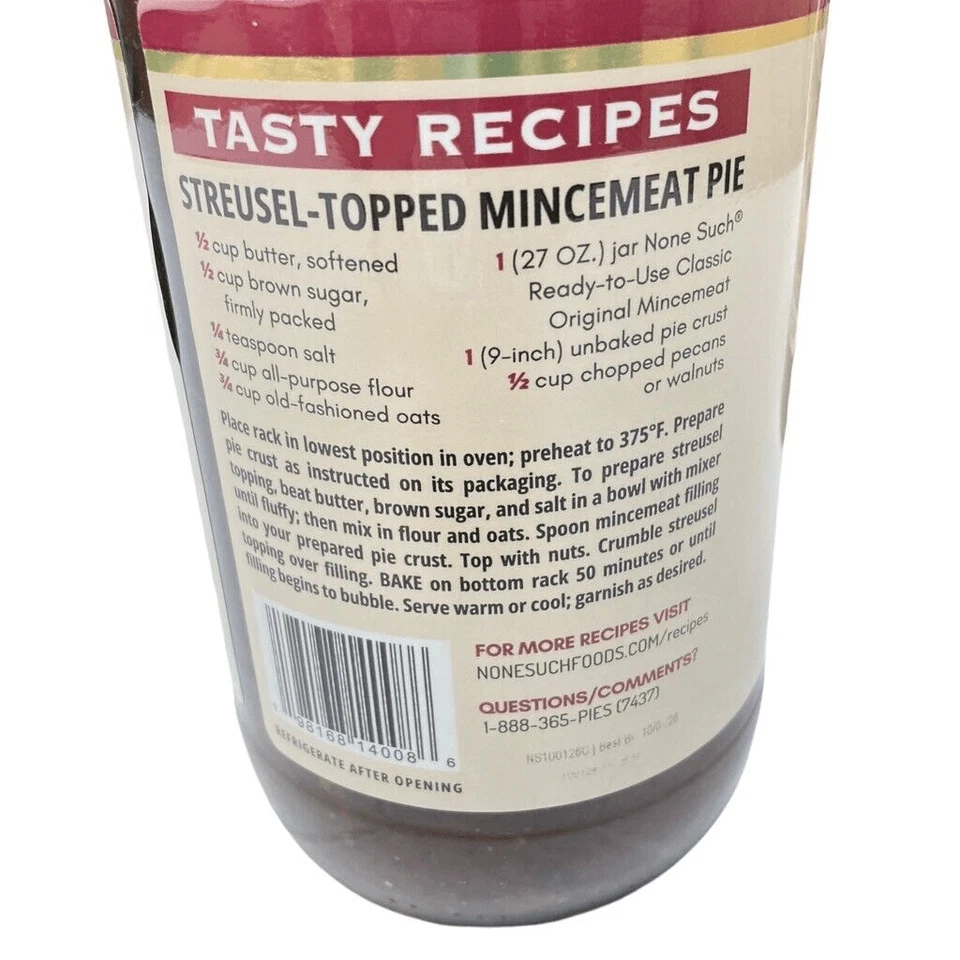 None Tal Relleno de Pastas de Carne Picada CLÁSICO ORIGINAL Pasas Manzanas BB 10/2026 X 3 Foto 2 de 4