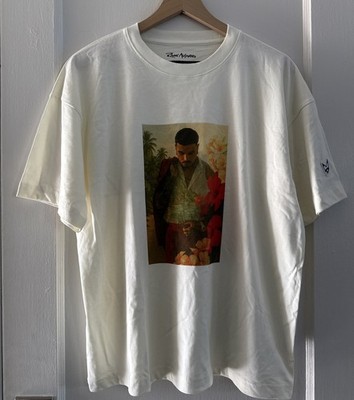 Rauw Alejandro Official Merch Raul Portrait Tee Off White Size Small NEW!
