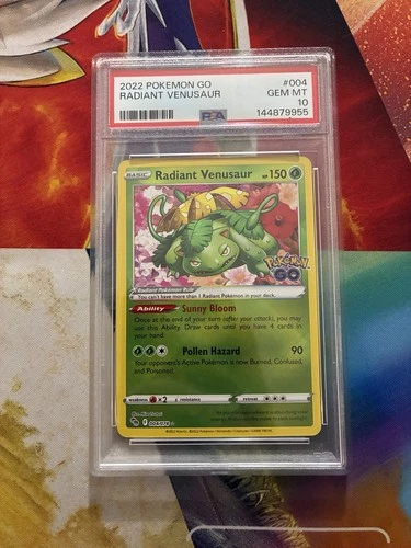 Pokemon Card 2022 Radiant Venusaur 004/078 PSA 10 One Owner Fresh