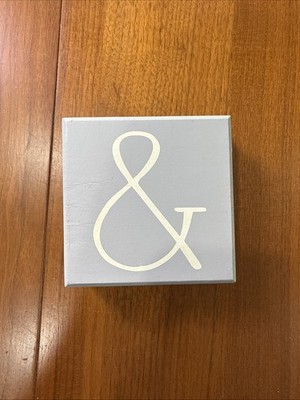 4 inch wooden block with  &  sign   wedding decor