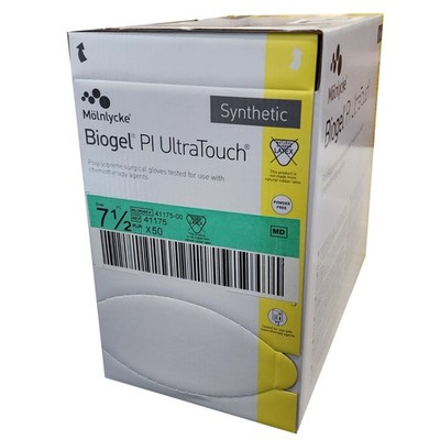50 Pairs Molnlycke Biogel Pi Ultratouch Sterile Surgical Size 75 