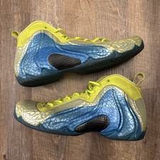 Nike Air Flightposite Exposed Volt Azul Talla 10.5 Tenis Zapatos 616765-700