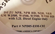 2005 Isuzu NPR HD NQR NRR GM W3500-W5500 5.2L Diesel Service Repair Manual NPD05