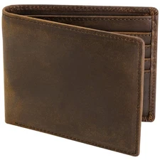 Top Grain Leather Wallet for Men | RFID Blocking | Bifold Extra Capacity with...