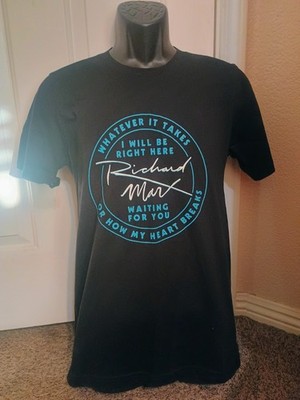 RICHARD MARX Right Here Waiting MENS BLACK T-SHIRT - SIZE SMALL - Great Cond