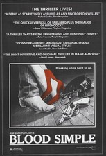 Image of Blood Simple 1985 4 Movie Poster Art Print Adventure Artwork Noir Cyberpunk Sati