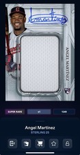DIGITAL TOPPS BUNT 25 Angel Martinez STERLING DEBUTS SIGNATURE RELIC Read