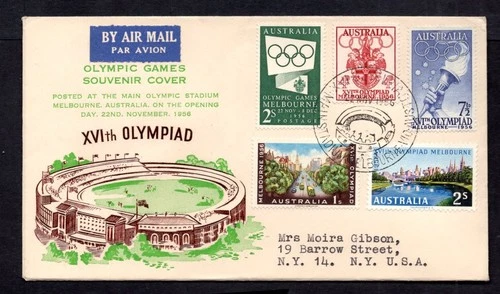 Australia - 1956 Melbourne Olympics First Day Cover