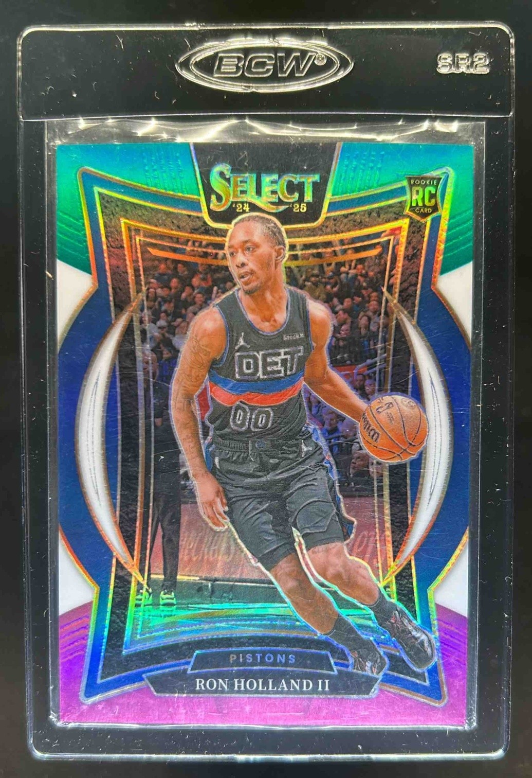 2024-25 Select Ron Holland II Concourse RC Teal White Pink Prizm #37/49 Pistons