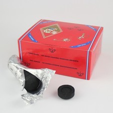 Schnellz&uuml;nderkohle R&auml;ucherkohle f&uuml;r Weihrauch Shisha - 33/40 mm - 100-er Karton