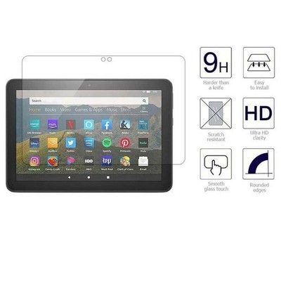 9H Displayglas für Amazon Fire HD8 2020/2022Kids/Plus 12.Gen Schutzglas Folie