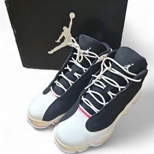 Nike Air Jordan 13 Retro GG 2014 Rare Black Red 24cm Elevated Platform Authentic