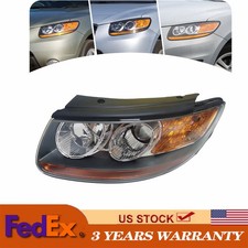 For 2007-2012 Hyundai Santa Fe Left Driver Side Halogen Headlight Lamp Assembly