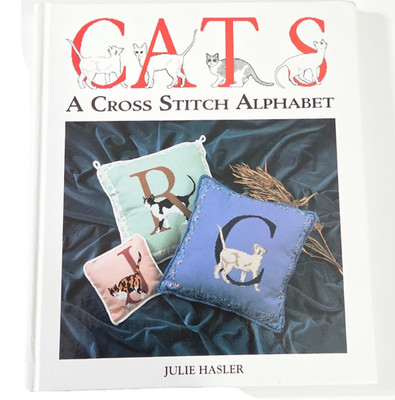 Cats A Cross Stitch Alphabet Vintage 1993 Patterns H.C Book by Julie Hasler